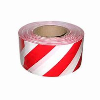 Лента сигнальная (красно-белая) 50ммх200м