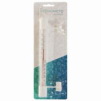 ТЕРМОМЕТР ОКОННЫЙ НА ЛИПУЧКЕ "ЛИПУЧКА" СТЕКЛЯННЫЙ Т-5