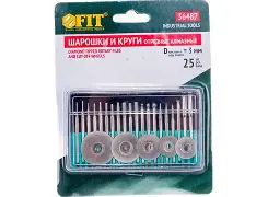 Шарошки и круги отрезные с алмазным напылением 25 шт.