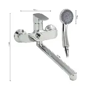 Е26024 Смеситель для ванны длинный излив