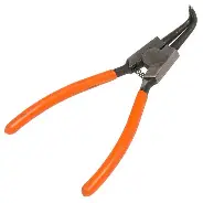 Съемник стопорных колец 170мм, изогнутые губки, разжим.