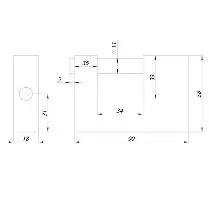Замок навесной PK-1690 3 key англ. (57713) (PUNTO)