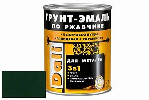 Грунт-эмаль по ржав.зеленый мох 2л "DALI"