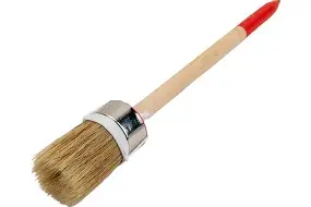 Кисть круглая, натуральная светлая щетина  №6 ( 30 мм)