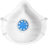 Полумаска фильтрующая, FFP1, полипропиленовая, 3-х слойная, с клапаном