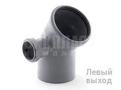 Отвод 45*50 двухраструбный (с кольцом) (30шт)