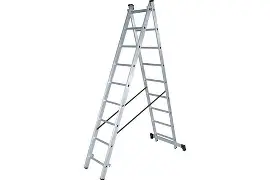 Лестница алюминиевая двухсекционная 2х9  Вихрь/Сибртех