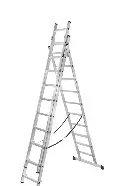 Лестница алюминиевая трехсекционная 3х11 Вихрь