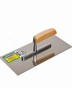 Гладилка нержав., мягкая черно-желтая ручка 280х130 мм плоская