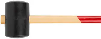 Киянка резиновая, деревянная ручка 90 мм ( 1200 гр )