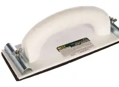 Терка д/наждачной бум.пластиковая с мет.прижимом 230х80 мм