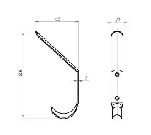 Крючок-вешалка №4 цинк (49785) (МЕТАЛЛИСТ)