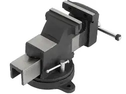 Тиски слесарные 100мм, ПОВОРОТНЫЕ УСИЛЕННЫЕ