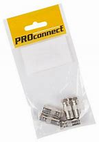 Переходник гнездо F - штекер TV угл. PROCONNECT