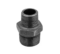 Ниппель 1" нар.-нар. чугун черн., AV Engineering