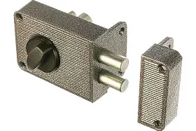 Замок накладной ЗН 1-3 серебро (34875) (ЗЕНИТ)