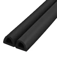 Уплотнитель самоклеящийся ADH/D-12x10mm, BLACK черный 150m (43009) (FUARO)