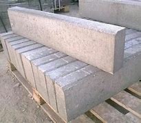 Бордюр тротуарный 50х21х7 гладкий( белый литой)